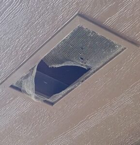 Damage To Wooden Soffit Vent