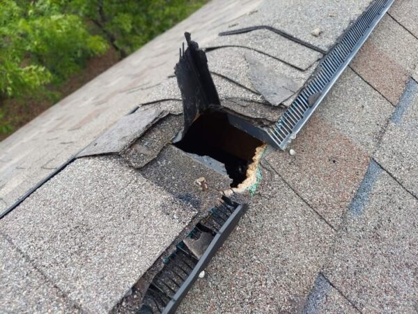 Raccoon Damage To Ridge Vent