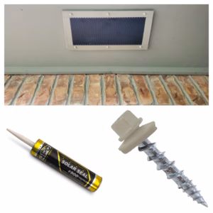 CRITTER TOUGH Animal Proof Soffit Vents (8X16) (Beige) 10 Pack With Installation Kit