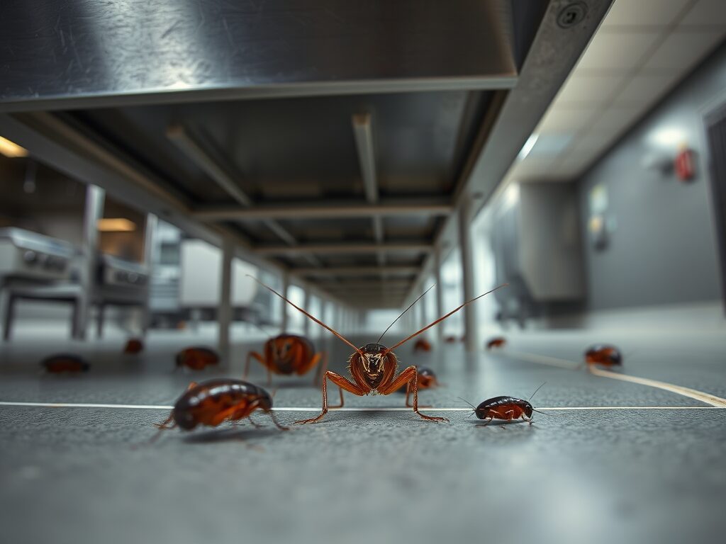 A group of bugs that are sitting on the floor.