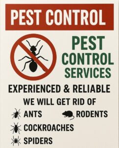 Now Providing Pest Control Services in Guthrie and Edmond at Skunk Bait Wildlife Control LLC